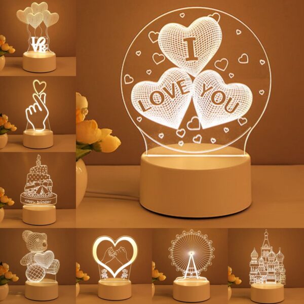 3D Acrylic USB lamp