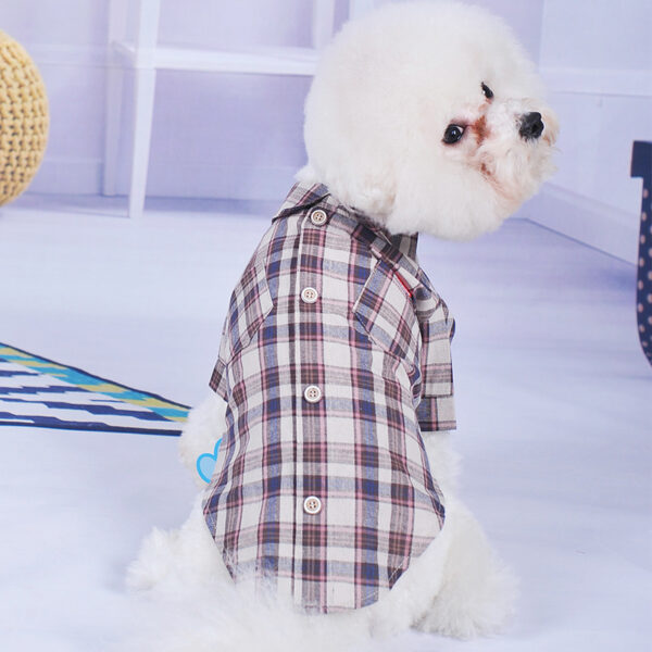 Double Diagonal Pocket Shirt Summer Thin Small Dog Clothes - Image 4