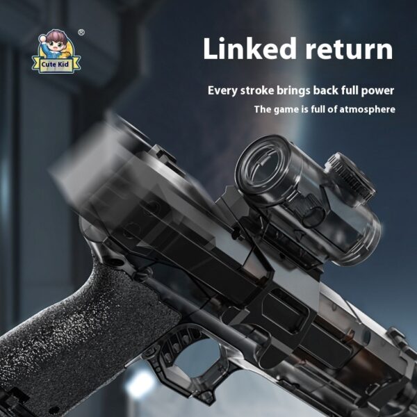 LED Lights Electric Water Guns Children Simulated Shooting Recoil Powerful Automatic Water Spray Gun Kids Summer Outdoor Toys - Image 8