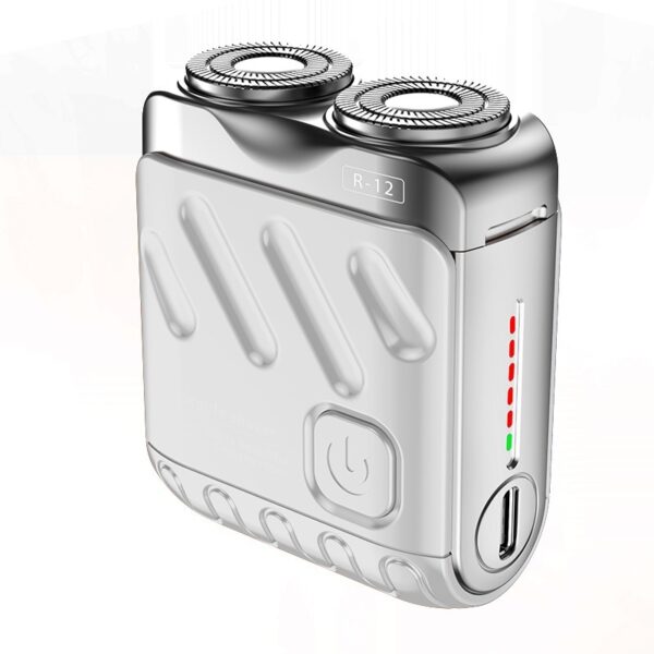 Portable Rotary Dual Ring Electric Shaver Men Travel Mini Shaver Double Floating Magnetic Blade Head Rechargeable Pocket Razors - Image 9